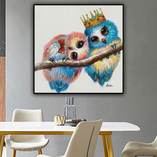 Handmade high quality custom hand made abstract animal canvas oil painting
