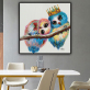 Handmade high quality custom hand made abstract animal canvas oil painting