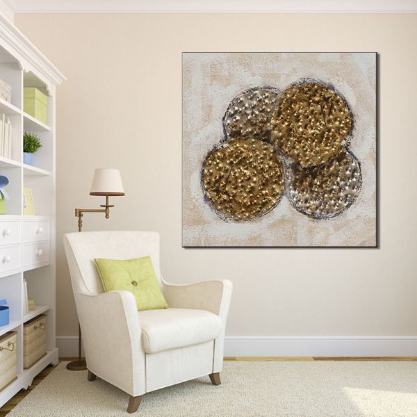 New products metal seal theme wall decorations handmade art oil painting