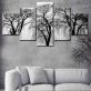 Modern 5 Frameless Canvas Winter Old Tree Printing Wall Art Home Decoration 5 Living Room Pictures