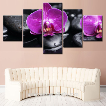 5 piezas HD pintura sin marco flores calientes para el hogar Arte de la pared Decoración arte dibujo moderno decorativo sala de estar