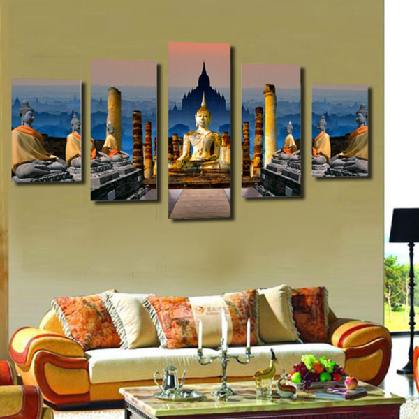 hot sale large wall art god manufacture plastic machine printed paintings home decor