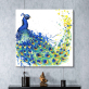 Skilled Artist Hand-painted  Painting Lovely Animal Oil Painting on Canvas Cute Artwork peacock Oil Painting