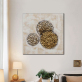 New selling art painting abstract metal seal theme kitchen wall decoration handmade oil painting