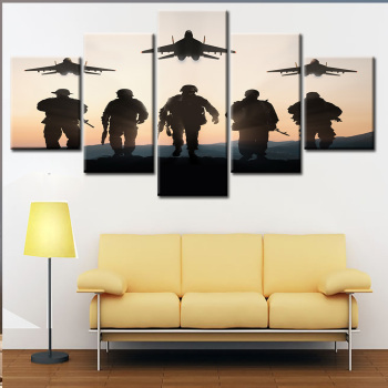 Super quality designs digital canvas painting war theme home wall decor