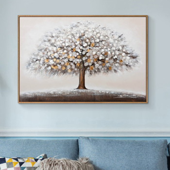 100% handgemachtes Textur-Ölgemälde Ein Baum voller Früchte Abstrakte Kunst Wandbilder für Wohnzimmer Home Office Dekoration