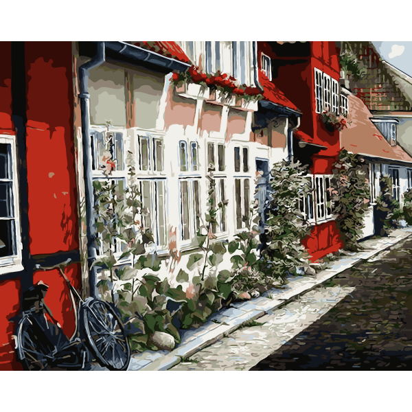 DIY Paint by Numbers Adult And Kids Eco friendly Acrylic Oil Painting Kit Big 40x50cm Home Wall Decor