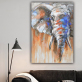 Home Decorative Handmade Modern Picture Elephant Animal Abstract Wall Art Oil Paintings On Canvas