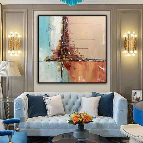 handmade oil painting  Abstract nameless Thick texture home decor  Wall Decoration