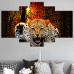 Living Room Wall Art Canvas Painting Animal Leopard Picture Poster Home Decoration Painting