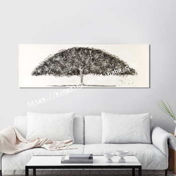 Decoration wall handmade abstract beautiful scenery landscape tree oil painting on canvas