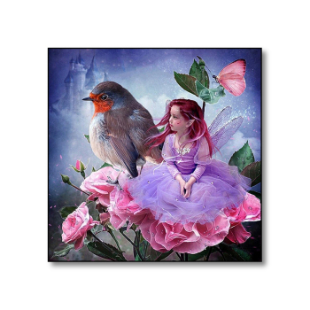 Прямая продажа с фабрики мультфильм девушка и птица живопись детский подарок 5D DIY алмазная живопись набор