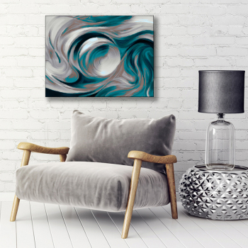 Artwork oil abstract painting hotel decor for wall, frameless canvas custom painting, painting printed canvas