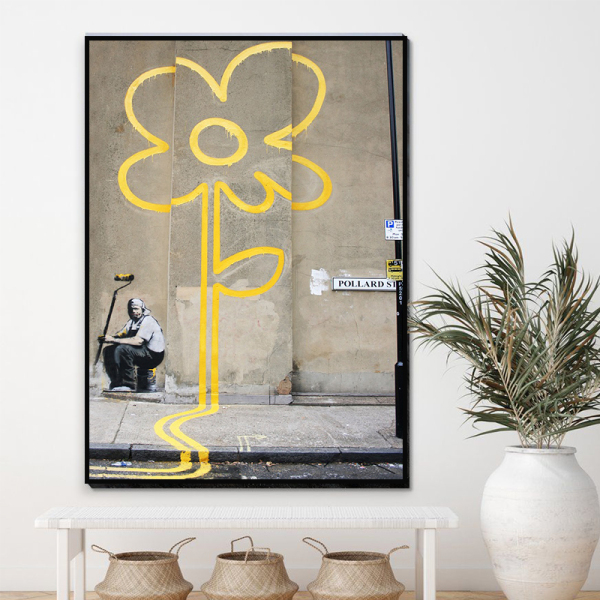 Customized design OEM minimalist style wall decoration printed canvas oil painting
