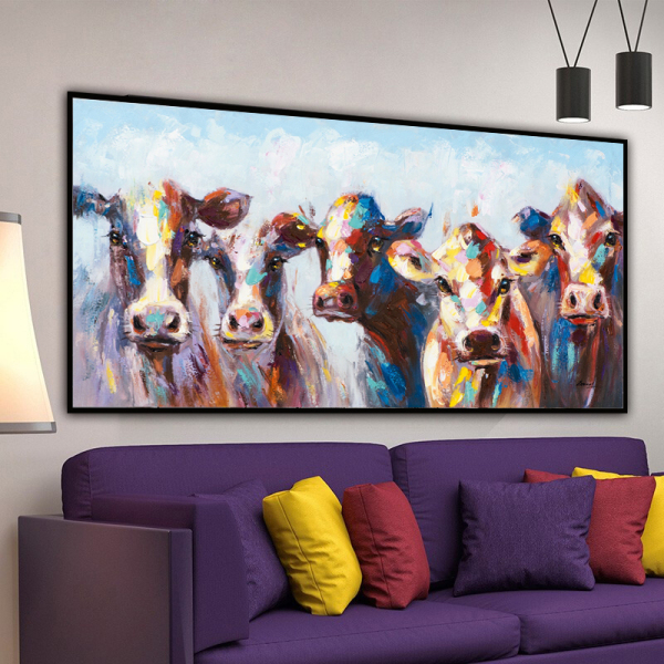 Knife Animal Equine Canvas Pictures Sales High Quality Handmade Calligraphy Abstract Oil Paintings Modern Single panel