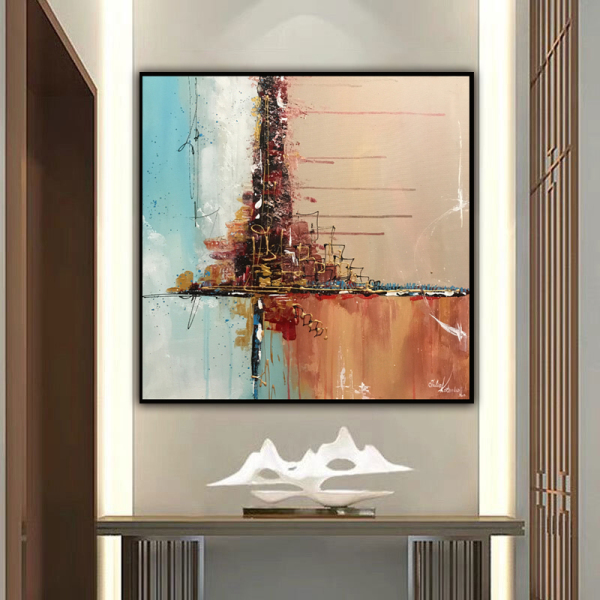 handmade oil painting  Abstract nameless Thick texture home decor  Wall Decoration