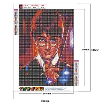 Custom Canvas Wall Art 5D Diy Crystal Homfun Diamond Painting Set Anime Portrait Diamond Paint by number for Amazon