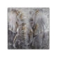 Handmade Oil Paintings 3D Grey elephant Abstract Panting Animal Canvas Wall Art For Home Decor