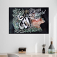 Posters and Prints Wall Art Islamic Muslim Arabic Kufic Bismillah Calligraphy Canvas Paintings for Living Room Wall Decor Gift