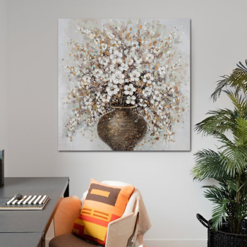 Modern Handpainted Abstract Large Tree Flower 3d Oil Painting On Canvas Home Decor Wall Art Picture For Living Room