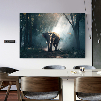 New products first impressionist paintings accessories, prints canvas custom elephant animal abstract art painting
