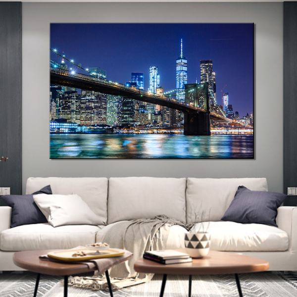 Canvas Wall Art 1 Piece Paintings City  Posters Pictures Home Modern Wall Decor Prints Living Room Decoration Painted