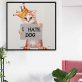 Modern pop art Handmade Abstract Animal Wall Art Picture colourful cat Oil Painting for wall home hotel decoration