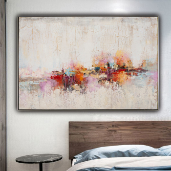 Large wall painting on oil painting vertical handmade abstract art decorative frames for living room decoration painting