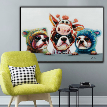 Handmade Watercolour Abstract Animal Pictures Painting Wall Art for Living Room Bedroom Poster and Modern Oil Painting Decor