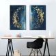Modern Frameless Deep Sea Fish Printing wall art home decoration 2 living room picture painting