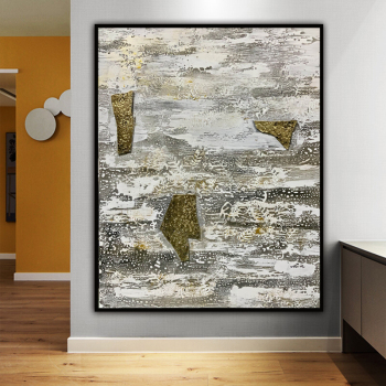 100% fait à la main Texture peinture à l'huile abstraite la rivière flotte Art mur photos pour salon maison bureau décoration