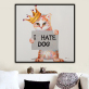 Modern pop art Handmade Abstract Animal Wall Art Picture colourful cat Oil Painting for wall home hotel decoration