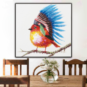 Simple and modern Oil Painting Animal Handpainted Gift Home Wall Art