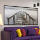 Home Decor Hand Made oil painting A bridge to the sea Decorative painting