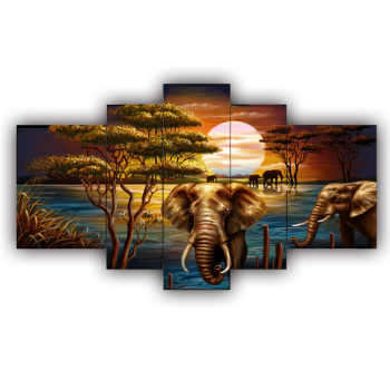 Hot-selling Modern Oil Painting Five Collections of Oil Painting Assembly Painting Wholesale on canvas Hot-selling Modern Oil Painting Five Collections of Oil Painting Assembly Painting Wholesale on canvas