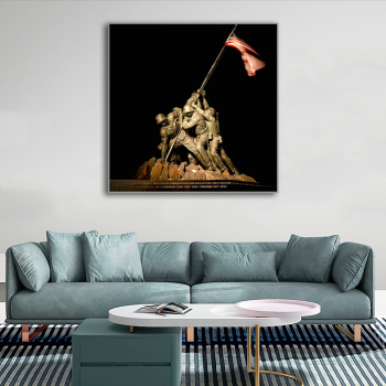 Professional made American soliders war art printed painting, CIQ CCPIT Certificate canvas painting home decor