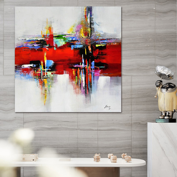 Wall Art Abstract Oil Painting On Canvas 100% Handmade Thick Acrylic Painting For Bedroom Home Decoration