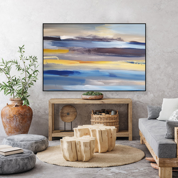 Factory wholesale custom design abstract picture wall color European print canvas painting