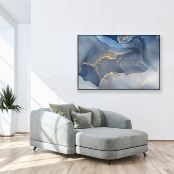 Factory wholesale painting home decoration blue color abstract painting living room wall decoration painting