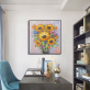 New design beautiful oil painting on canvas, handmade sunflower oil painting, handmade oil painting for living room