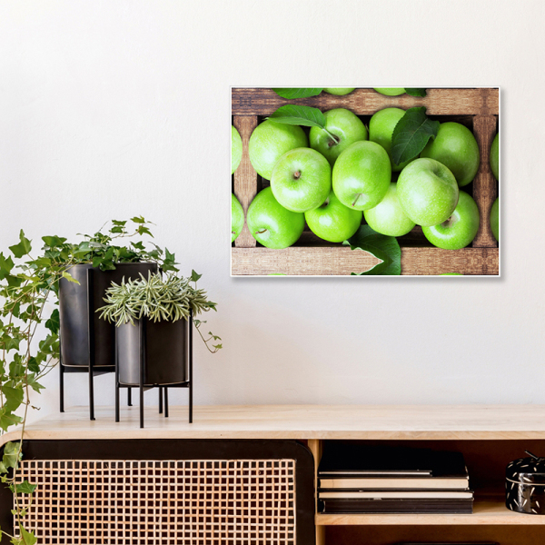 High Quality Wholesale Art Painting Green Apple Picture Custom Canvas Print Painting