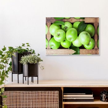 High Quality Wholesale Art Painting Green Apple Picture Custom Canvas Print Painting