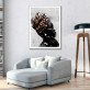 OEM stretched home decorative frameless canvas wall painting, Africa women portrait picture paintings wholesale