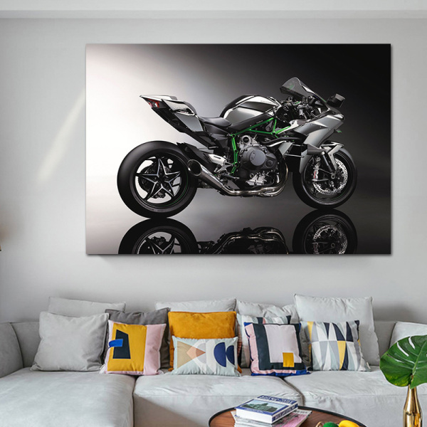 Modern canvas prints artworks home decoration wall paintings, the cool sports motorbike custom canvas painting