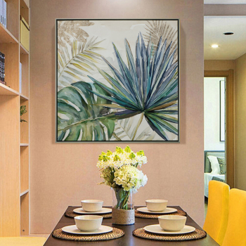 Scandinavian Style Tropical Plants Poster Green Leaves Decorative Picture Modern Wall Art Paintings for Living Room Home Decor