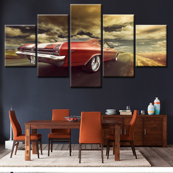 5 paneles lienzo giclée cuadro sobre lienzo para pared pinturas de pared personalizadas obra de arte pintura decoración de pared de salón
