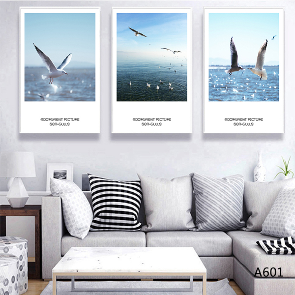 HD Seagull Poster Picture 3 Panel Modern Wall Art Canvas Printed Painting Hot Selling In AU market