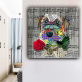 Home decoration painting custom design music note puppy stitching picture printing product painting wall art canvas painting