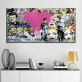 Modern Canvas Painting Graffiti Art Prints Love is answer Oil Painting Modern Wall Arts and Prints Living Room Decor