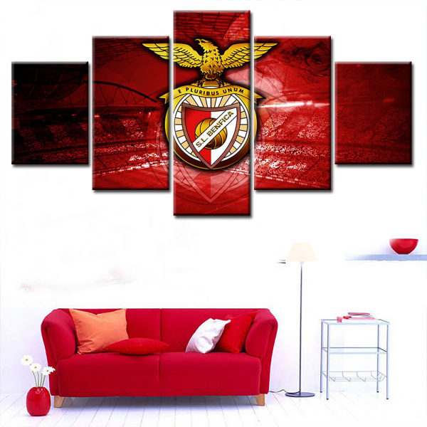 Eagles Stadium Sports Spirit United for a National Emblem Famous Portuguese Basketball Team Benfica Home Decorative Painting Oil